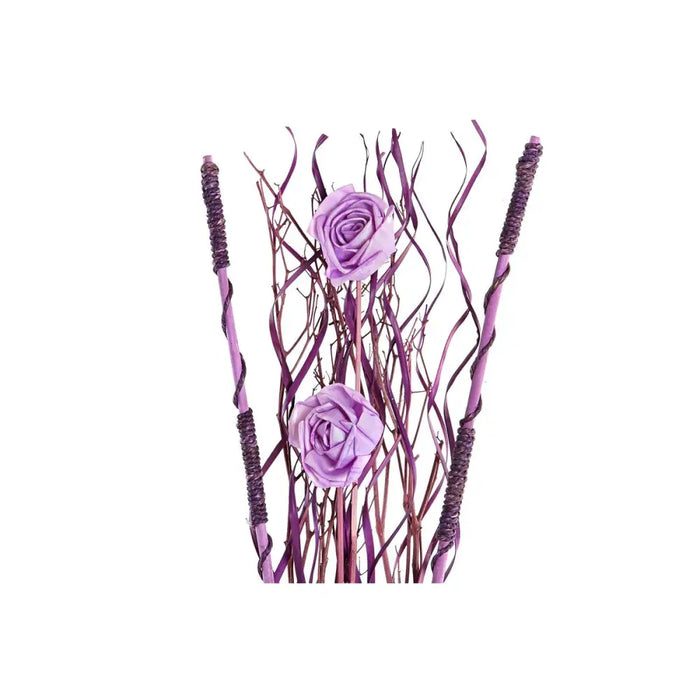 Букет DKD Home Decor Розов Люляк Бял Сухо цвете (30 x 30 x