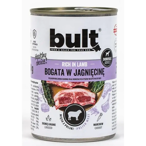 BULT Rich in lamb - Мокра храна за кучета - 800гр