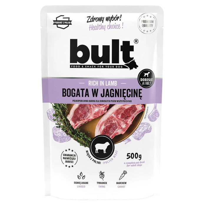 BULT Богата на агнешко – мокра храна за кучета – 500 г