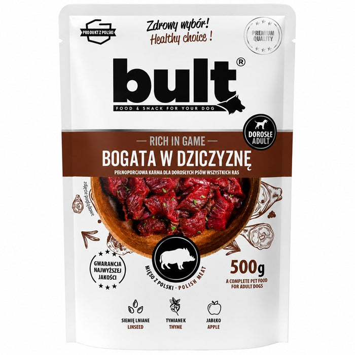 BULT Богата на дивеч – мокра храна за кучета – 500 г