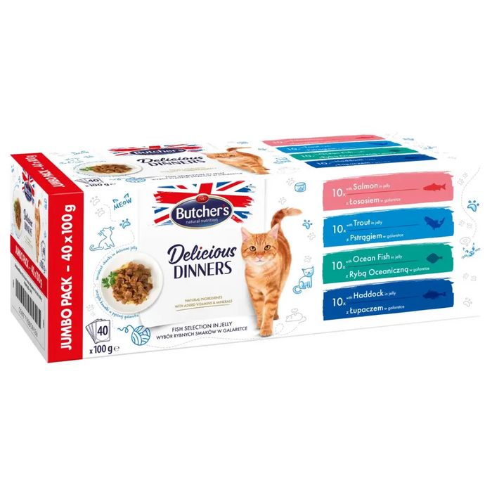 BUTCHER’S Delicious Dinners Jumbo Pack Mix Fish selection