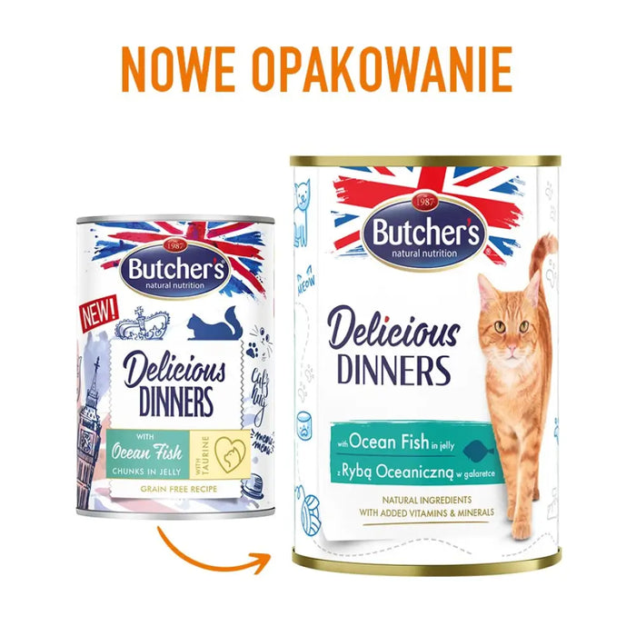 BUTCHER’S Delicious dinners Ocean Fish Chunks в желе