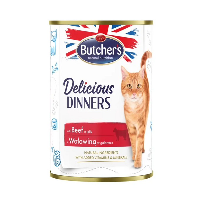 BUTCHER’S Delicious Dinners Парчета телешко в желе - мокра