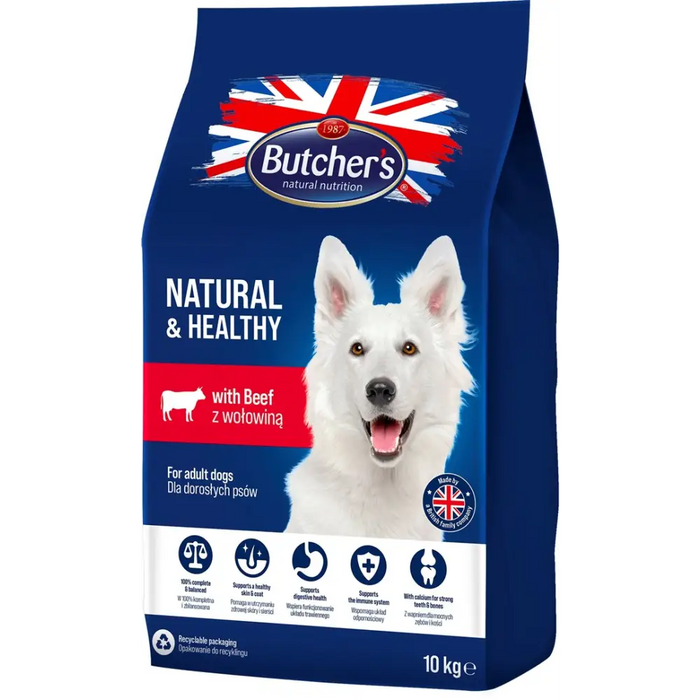 BUTCHER’S Natural&Healthy с телешко - суха храна за кучета
