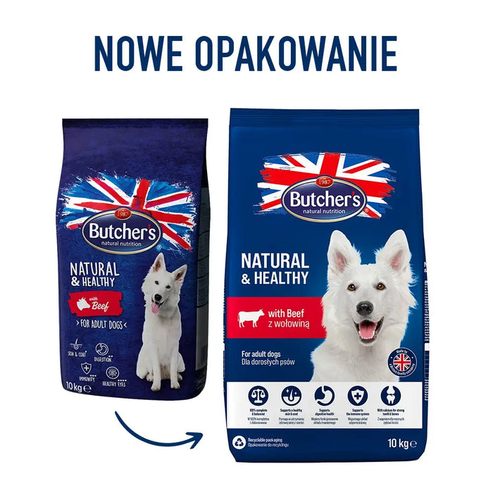 BUTCHER’S Natural&Healthy с телешко - суха храна за кучета