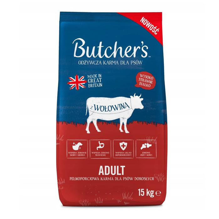 BUTCHER'S Original Beef - суха храна за кучета - 15 кг