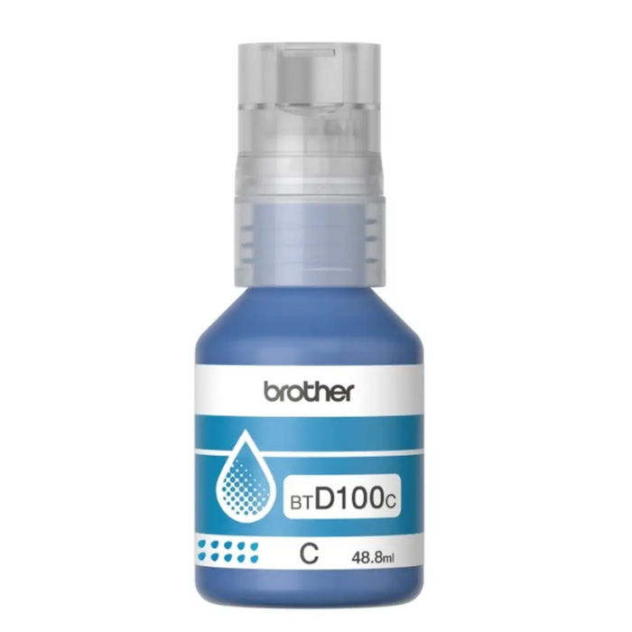 Бутилка с циан мастило Brother BT-D100C