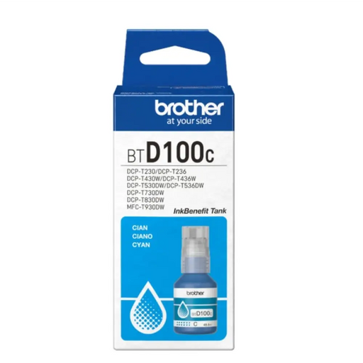 Бутилка с циан мастило Brother BT-D100C