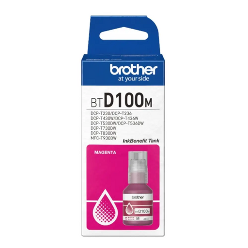 Бутилка с магента мастило Brother BT-D100M