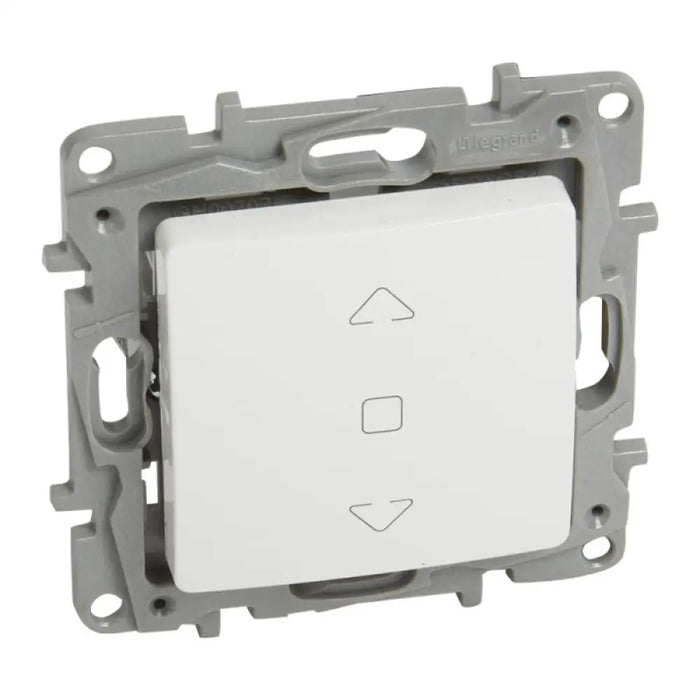 БУТОН КЛЮЧ ЗА ЩОРИ С 3 ПОЗИЦИИ NILOE LEGRAND - БЯЛ
