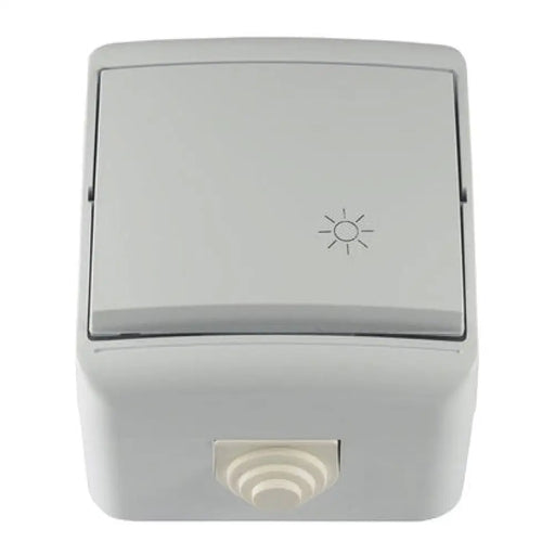 БУТОН СТЪЛБИЩЕН IP44 БЯЛ MELOPLAM TONI