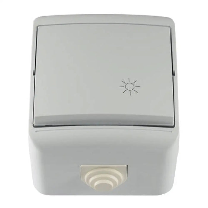 БУТОН СТЪЛБИЩЕН IP44 БЯЛ MELOPLAM TONI