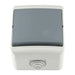 БУТОН СТЪЛБИЩЕН IP44 СИВ MELOPLAM TONI