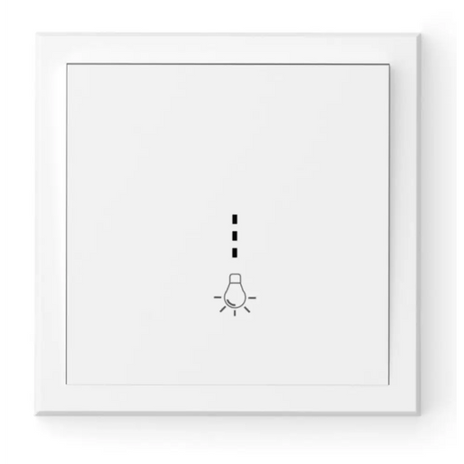 БУТОН С РАМКА БЯЛ COMMEL