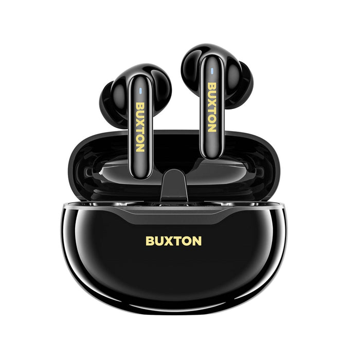 Buxton BTW 7200 Black Tuya - Безжични слушалки за уши с калъф за зареждане, черни