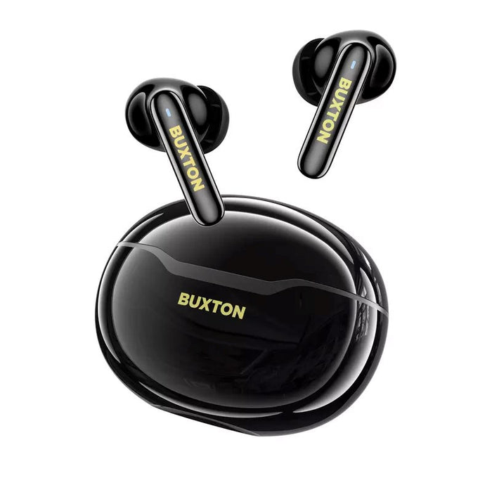 Buxton BTW 7200 Black Tuya - Безжични слушалки за уши с калъф за зареждане, черни