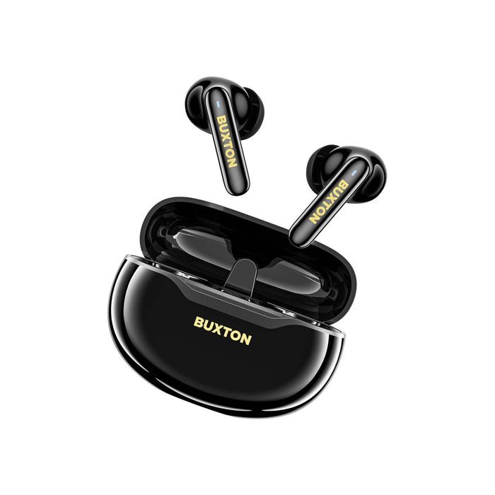 Buxton BTW 7200 Black Tuya - Безжични слушалки за уши с калъф за зареждане, черни