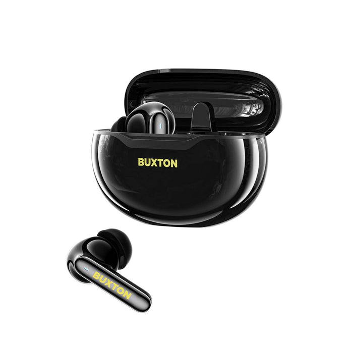 Buxton BTW 7200 Black Tuya - Безжични слушалки за уши с калъф за зареждане, черни