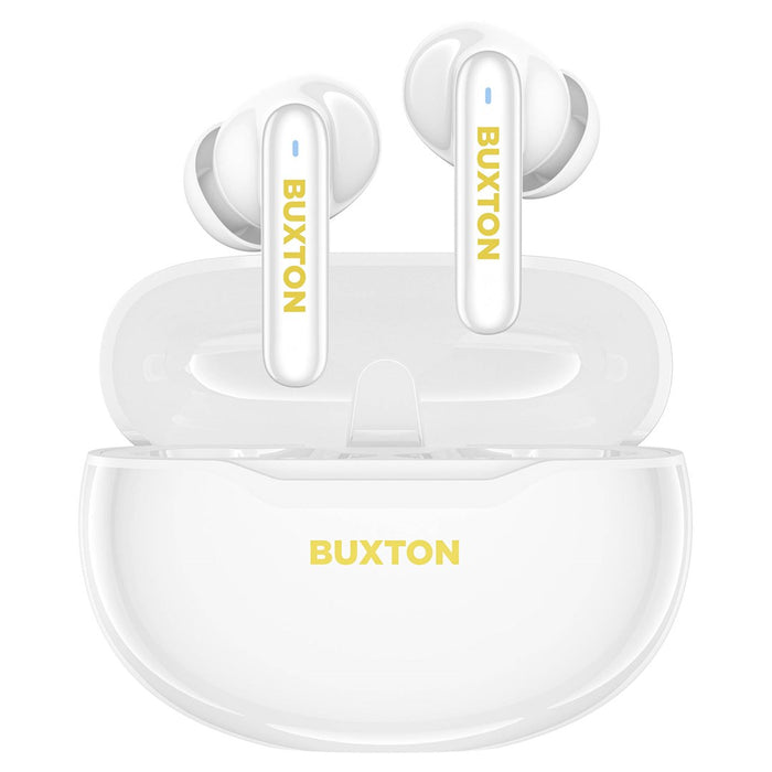 Buxton BTW 7200 White Tuya - Безжични слушалки за уши с калъф за зареждане, бели