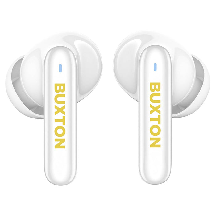 Buxton BTW 7200 White Tuya - Безжични слушалки за уши с калъф за зареждане, бели