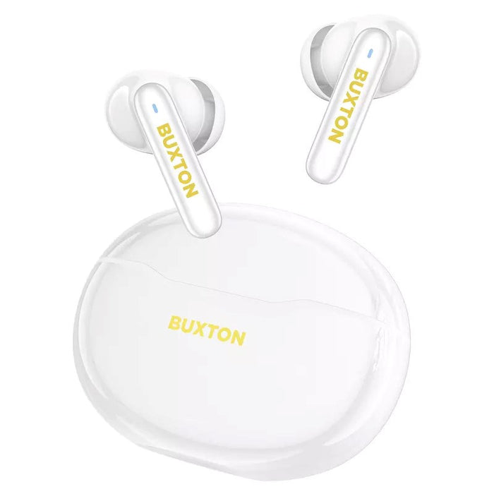 Buxton BTW 7200 White Tuya - Безжични слушалки за уши с калъф за зареждане, бели