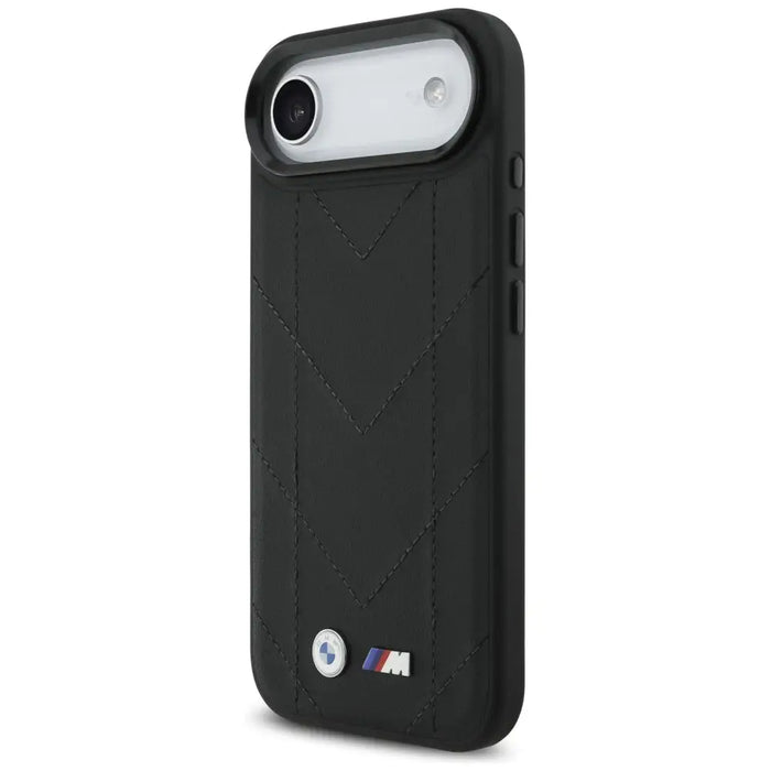 BMW M Quilted Logo MagSafe Case за iPhone 17 Air - черен