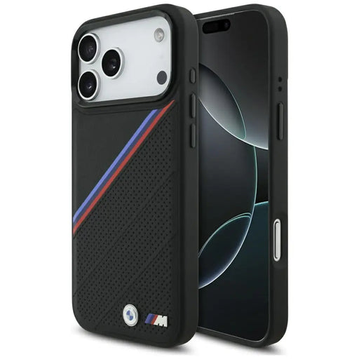BMW M Tricolor Metal Logo MagSafe Case за iPhone 17 Pro Max