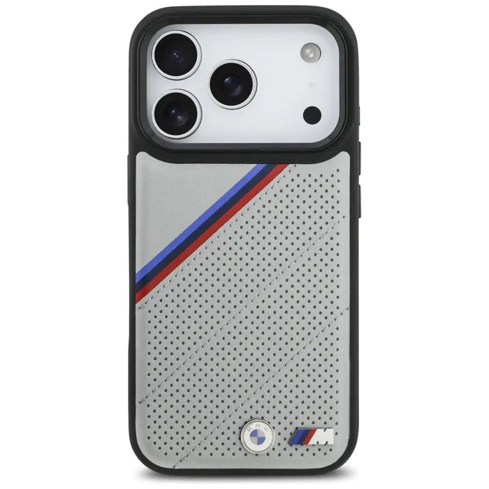 BMW M Tricolor Metal Logo MagSafe Case за iPhone 17 Pro