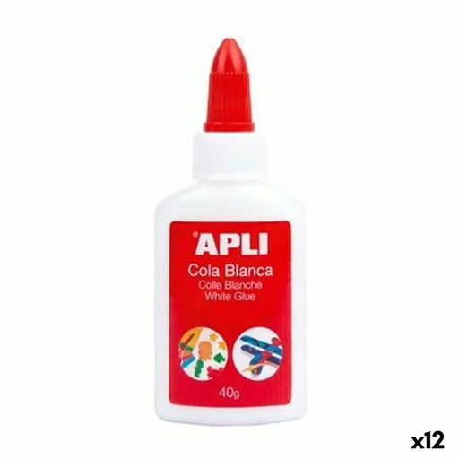 Бяло лепило Apli 40 g (12 броя)