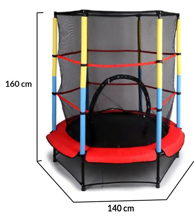 Батут Byox 4.7FT - Червен, 140 cm