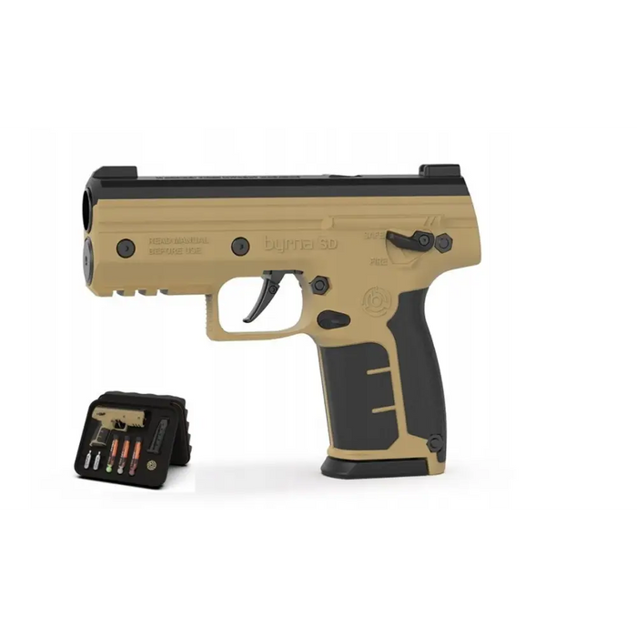 BYRNA SD TAN k.68 CO2 8g комплект пистолети с гумени