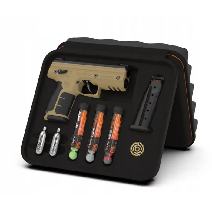 BYRNA SD TAN k.68 CO2 8g комплект пистолети с гумени