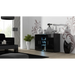 Бюфет Cama 120см SOHO S7 черен/черен гланц