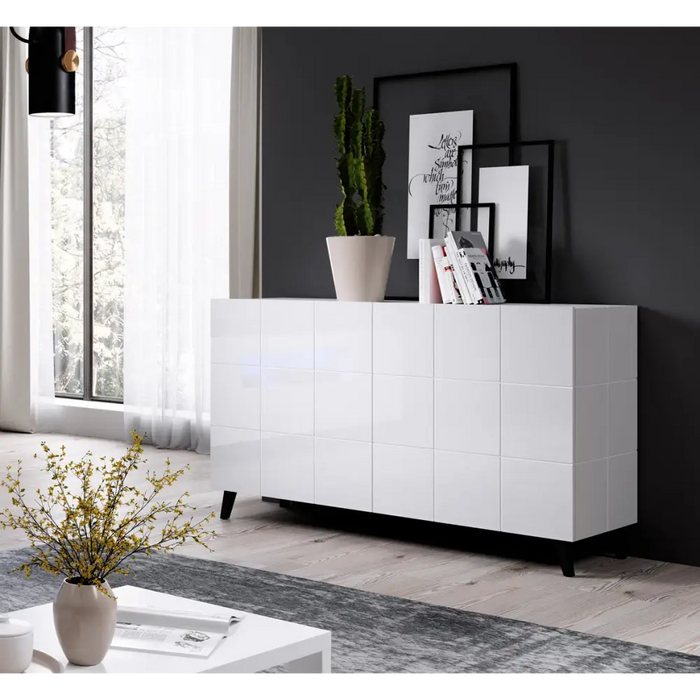 Бюфет Cama 2D REJA бял гланц/бял гланц