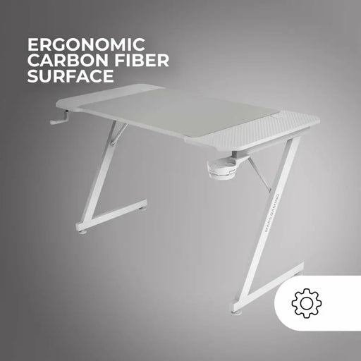 Бюро Gaming Mars Gaming ERGO Бял 140 x 60 cm