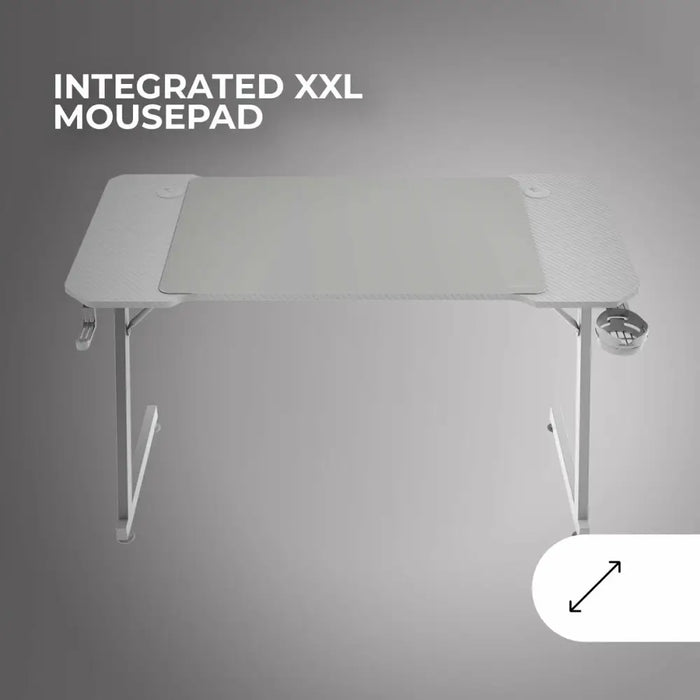 Бюро Gaming Mars Gaming ERGO Бял 140 x 60 cm