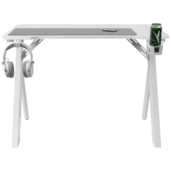 Бюро Mars Gaming MGD100RGBW Бял Стомана 100 x 60 cm