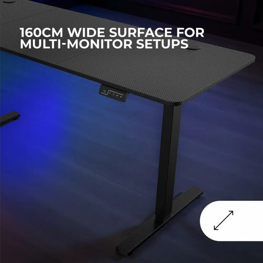 Бюро Mars Gaming MGDERGOPRO160 Черен 160 x 60 cm