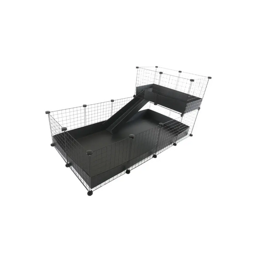 C&C модулна клетка едноетажна 4x2 + Лофт 2x1 + Черна рампа