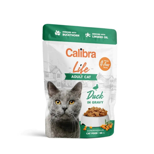 CALIBRA Cat Life Adult Duck in gravy - мокра храна за котки