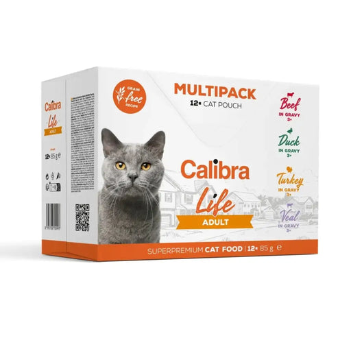 CALIBRA Cat Life Adult - мокра храна за котки - 12x85гр