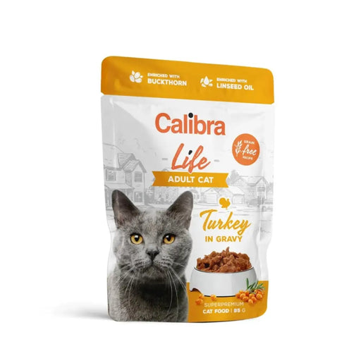CALIBRA Cat Life Adult Turkey в сос - мокра котешка храна