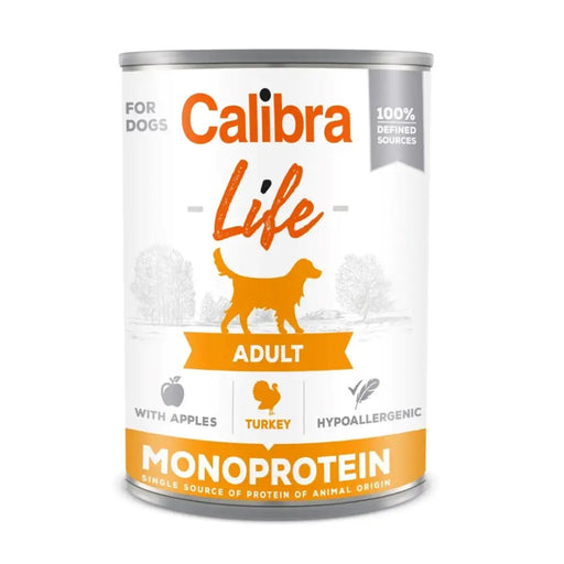 CALIBRA Dog Life Adult Turkey с ябълки - мокра храна