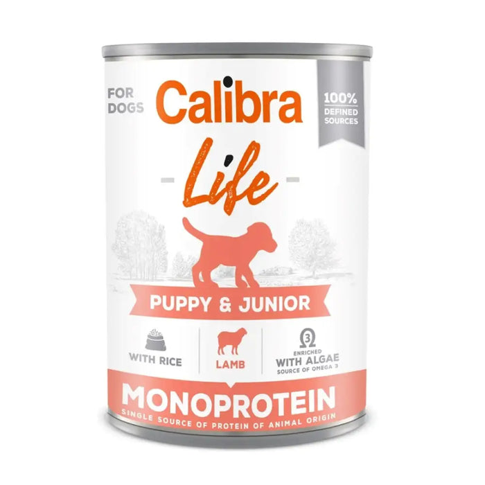 CALIBRA Dog Life Puppy&Junior Lamb & rice - мокра храна