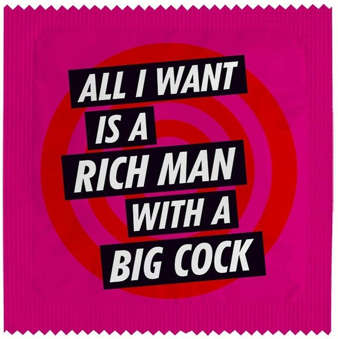 Презерватив Callvin - All I Want Is A Rich Man With A Big Cock