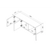 Cama 3D RTV шкаф ALMA 150x41.5xH55 кашмир