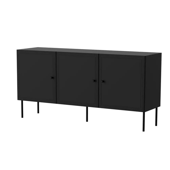 Cama 3D скрин PALAZZO BIS 151x40x75 черен мат