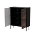 Cama 4D CORTINA скрин 102x40x118 черен/орех