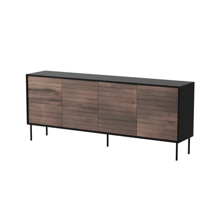 Cama 4D CORTINA скрин 200x40x81 черен/орех