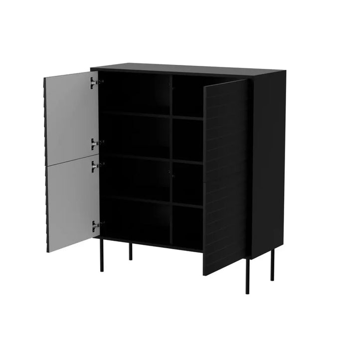 Cama 4D CORTINA скрин 102x40x118 черен